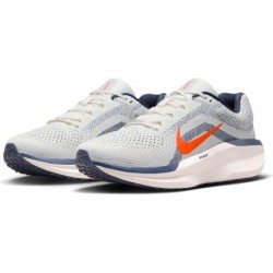 Chaussures de course sur route Nike Winflo 11 pour homme (FJ9509-103, Voile/Bleu tonnerre/Minerai de fer clair/Orange total)