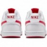 Chaussures Nike Court Vision Low Next Nature pour homme (HF1744-101, blanc/rouge université)