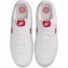 Chaussures Nike Court Vision Low Next Nature pour homme (HF1744-101, blanc/rouge université)