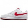 Chaussures Nike Court Vision Low Next Nature pour homme (HF1744-101, blanc/rouge université)