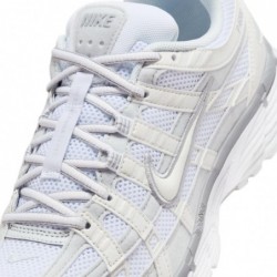 Chaussures Nike P-6000 (FV6603-101, Blanc sommet métallique/Platine pur/Gris loup/Blanc)