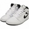 Jordan 1 Mid pour homme Blanc/Noir-Blanc-Noir (DQ8426 132)