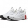 Chaussures d'entraînement Nike Free Metcon 6 pour homme (FJ7127-100, blanc/rouge picante/platine pur/noir)