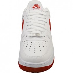 Chaussures Nike Air Force 1 '07 pour homme (FJ4146-106, blanc/blanc/rouge dragon)