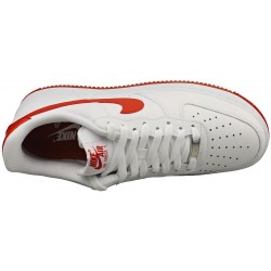 Chaussures Nike Air Force 1 '07 pour homme (FJ4146-106, blanc/blanc/rouge dragon)