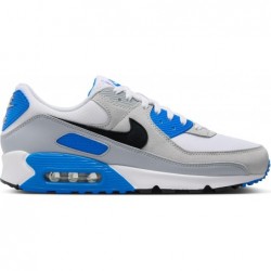 Chaussures Nike Air Max 90 pour homme (FN6958-102, blanc/bleu photo/platine pur/noir)