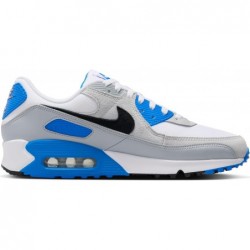 Chaussures Nike Air Max 90 pour homme (FN6958-102, blanc/bleu photo/platine pur/noir)