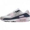 Chaussures Nike Air Max 90 pour homme (DM0029-106, blanc/rose mousse/bleu marine armurerie/gris loup)