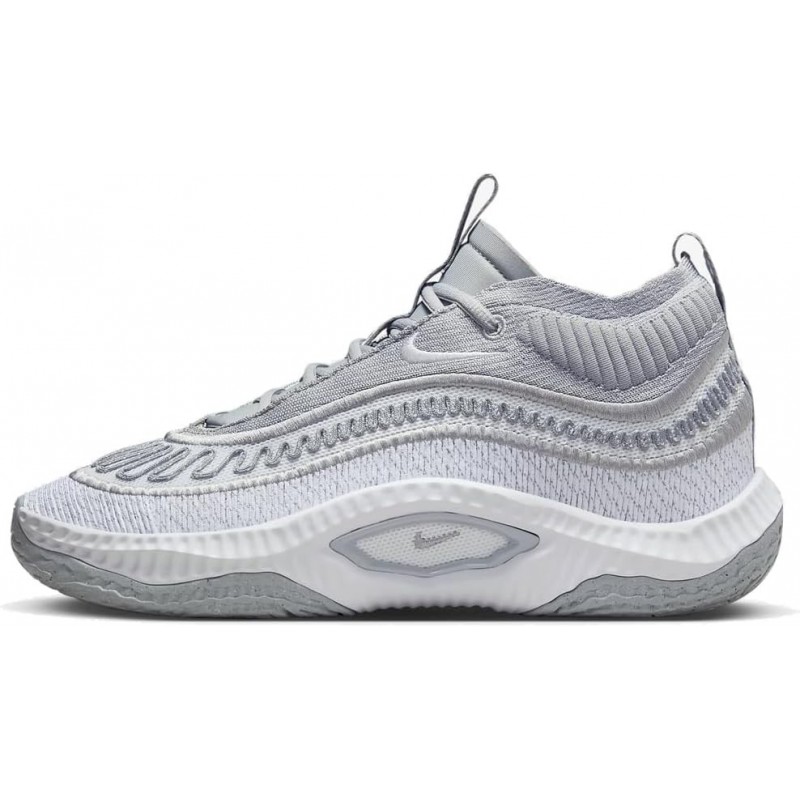 Chaussures de basket-ball Nike Cosmic Unity 3 (Team) (DZ2906-001, Gris loup/Blanc/Blanc)