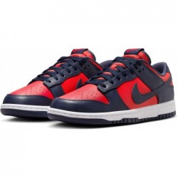 Chaussures Nike Dunk Low Retro pour homme (DV0833-601, rouge université/blanc/obsidienne)