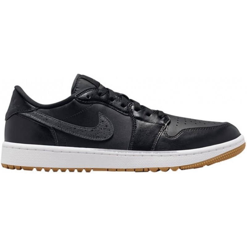 Chaussures de golf Air Jordan 1 Low G (DD9315-006, gris loup/blanc/gomme marron moyen/gris fer)