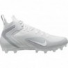 Chaussures de crosse Nike Alpha Huarache 8 Elite CW4440-011 pour homme Blanc/Platine pur/Gris loup/Blanc