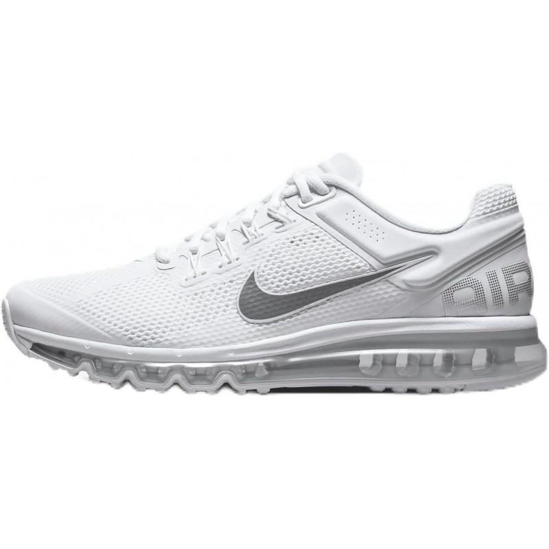 Chaussures Nike Air Max 2013 pour homme (HF4884-100, blanc/noir/argent métallique)