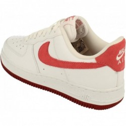 Baskets Nike Air Force 1 Low pour femme, blanc/rouge équipe/rouge dragon/adobe