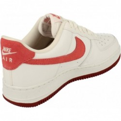 Baskets Nike Air Force 1 Low pour femme, blanc/rouge équipe/rouge dragon/adobe