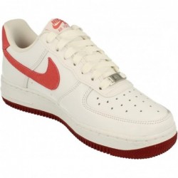 Baskets Nike Air Force 1 Low pour femme, blanc/rouge équipe/rouge dragon/adobe