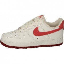 Baskets Nike Air Force 1 Low pour femme, blanc/rouge équipe/rouge dragon/adobe