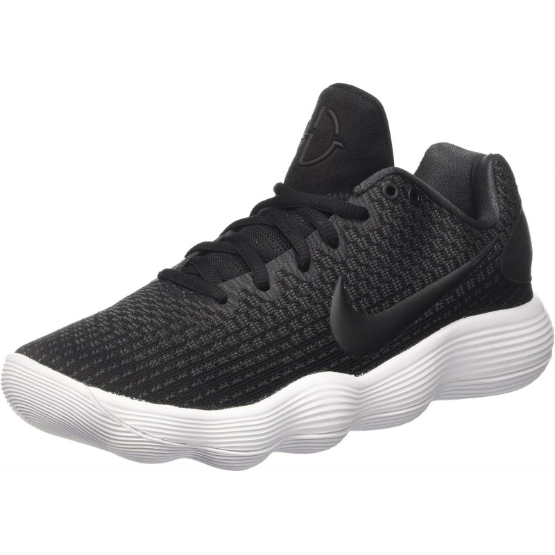 Nike Hyperdunk 2017 Low Baskets de basket-ball pour hommes 897663 Chaussures de sport (noir métallisé argent 001)