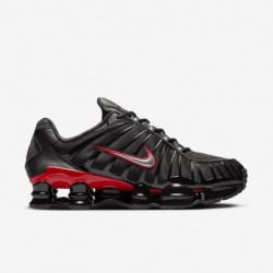 Chaussures Nike Shox TL pour homme (CN0151-003, noir/rouge université/argent métallique)