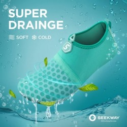 Chaussures aquatiques SEEKWAY à séchage rapide - Chaussettes aquatiques à enfiler pieds nus pour plage, piscine, natation, riviè