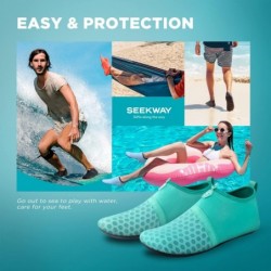 Chaussures aquatiques SEEKWAY à séchage rapide - Chaussettes aquatiques à enfiler pieds nus pour plage, piscine, natation, riviè