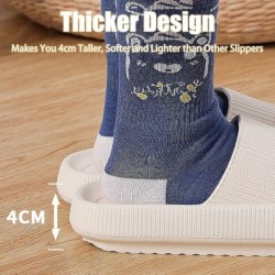 rosyclo Chaussons Nuage pour Femmes et Hommes, Chaussons Oreiller Maison Chaussures de Douche Diapositives Intérieures Sandales 