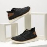 Baskets mode en tissu maillé pour hommes Bruno Marc Oxfords décontractés Chaussures de marche polyvalentes légères et respirante