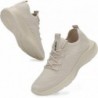 VAMJAM Chaussures de course pour hommes Baskets tendance Chaussures de marche légères et respirantes en maille à lacets Chaussur