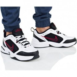 Chaussures de marche Nike Air Monarch IV pour homme, blanc/noir/rouge