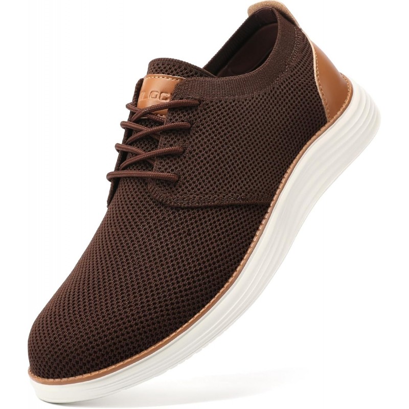 VILOCY Baskets tendance pour hommes Chaussures de marche décontractées Oxfords d'affaires Confortables Respirantes Légères Tenni