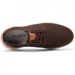 VILOCY Baskets tendance pour hommes Chaussures de marche décontractées Oxfords d'affaires Confortables Respirantes Légères Tenni