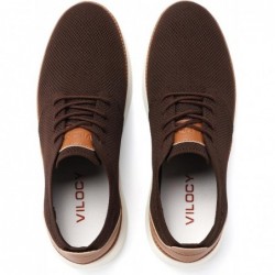 VILOCY Baskets tendance pour hommes Chaussures de marche décontractées Oxfords d'affaires Confortables Respirantes Légères Tenni