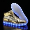 IGxx LED Light Up Shoes Light pour hommes Baskets montantes à LED Chaussures de recharge USB Femmes Chaussures clignotantes lumi