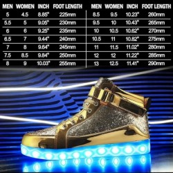 IGxx LED Light Up Shoes Light pour hommes Baskets montantes à LED Chaussures de recharge USB Femmes Chaussures clignotantes lumi