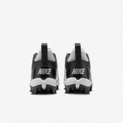 Chaussures de football Nike Alpha Menace 4 Shark pour enfant (FQ4012-001, noir/gris fumé clair/argent métallique/blanc)