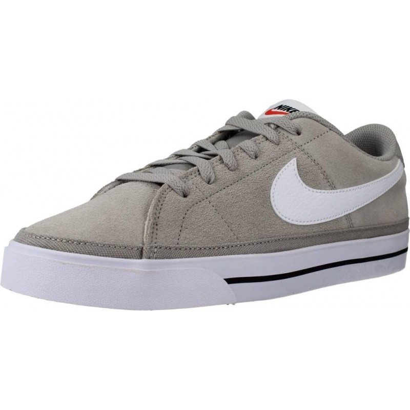 Chaussures Nike Court Legacy Suede pour homme Couleur : Gris/Blanc