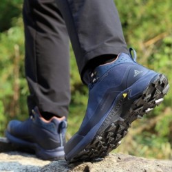 Bottes de randonnée imperméables tout-terrain HUMTTO pour hommes, bottines d'extérieur légères et respirantes, chaussures de ran