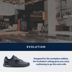 Chaussures pour Crews Evolution II, baskets de travail antidérapantes pour hommes pour le service alimentaire