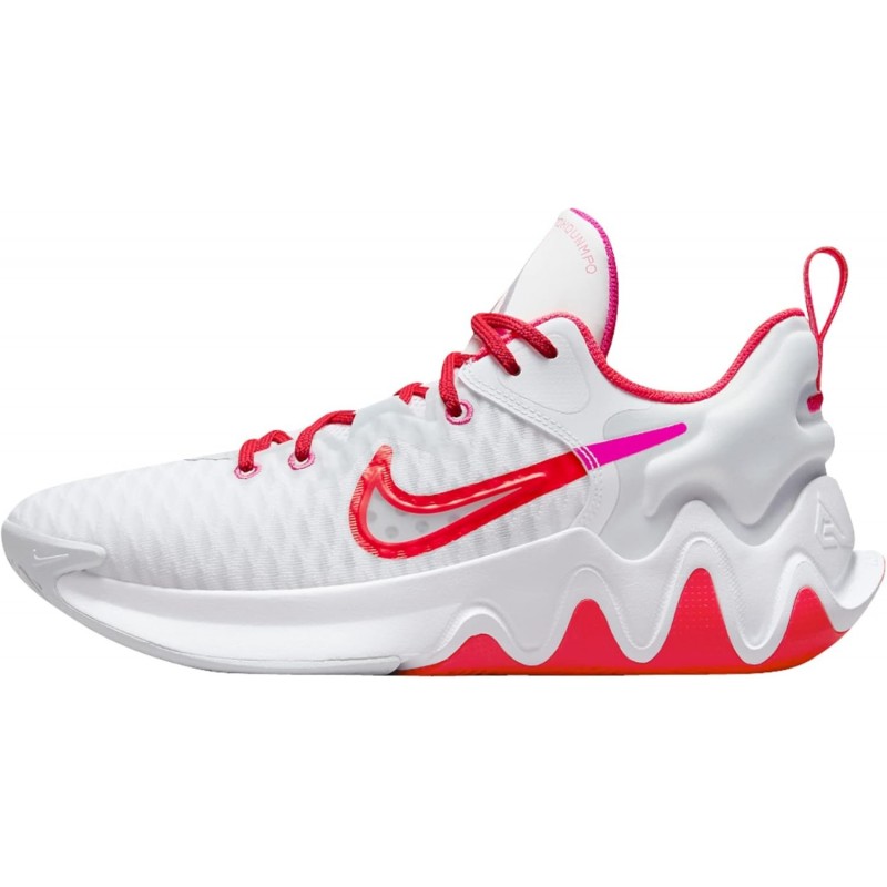 Chaussures de basket-ball Nike Giannis Immortality (Cz4099-101) pour hommes, baskets blanches/rouges